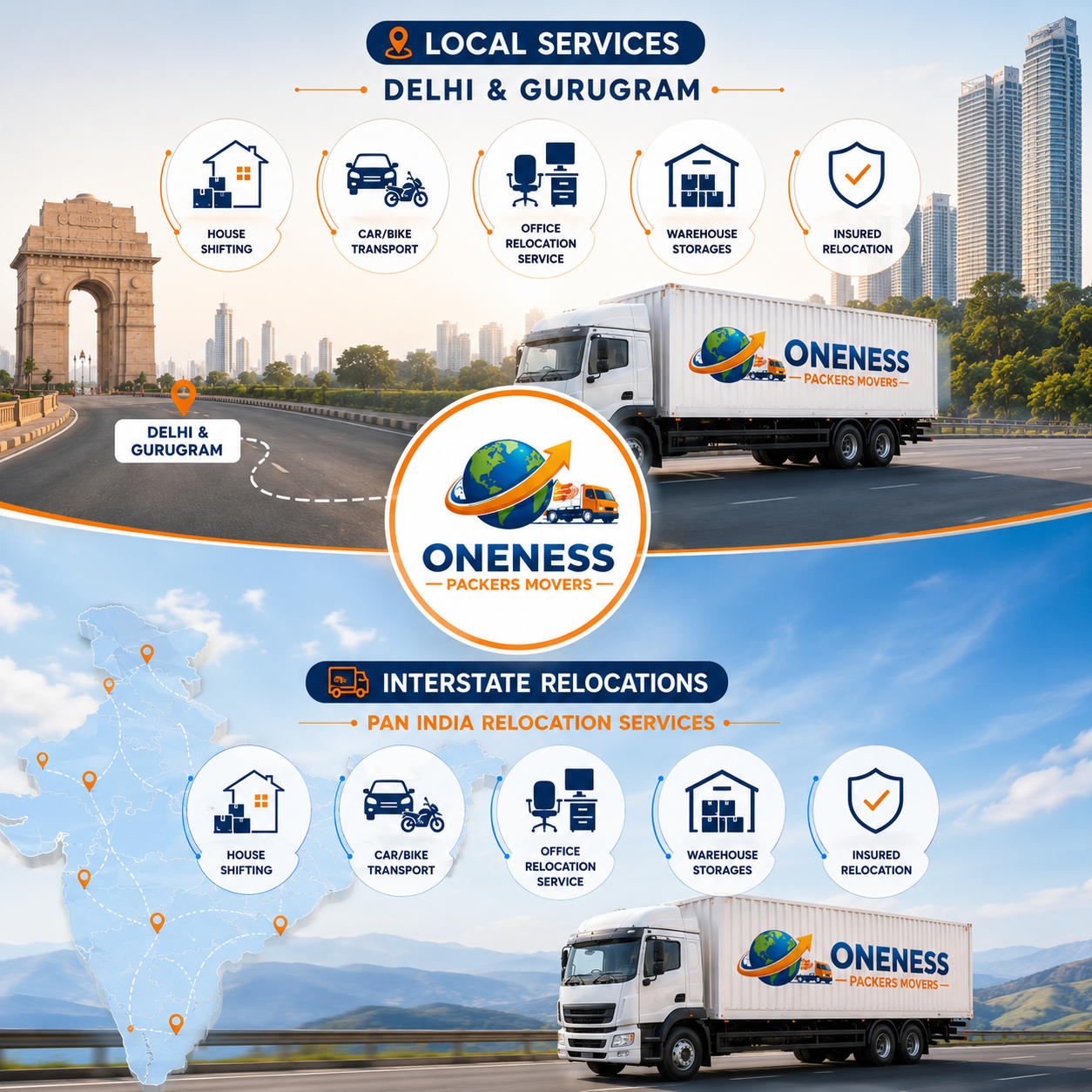 Oneness Packers Movers - Packing & Moving Team in Delhi Gurugram